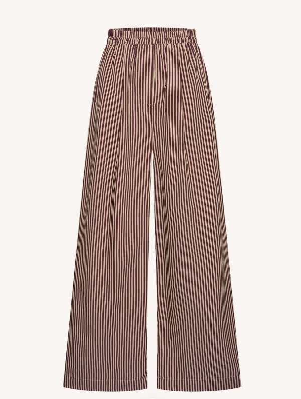 PANTALÓN CELINE STRIPE BURGUNDY