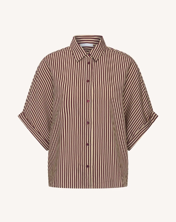 BLUSA BARLEY STRIPE BURGUNDY