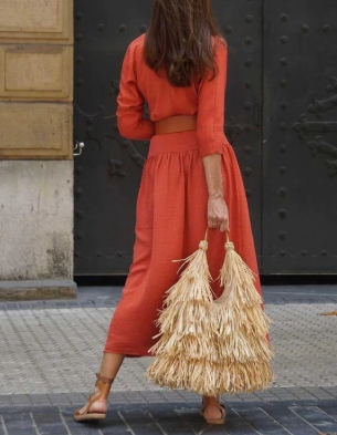 CAMBRE RAFFIA BAG