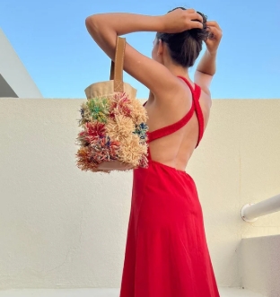 LALIM RAFFIA BAG