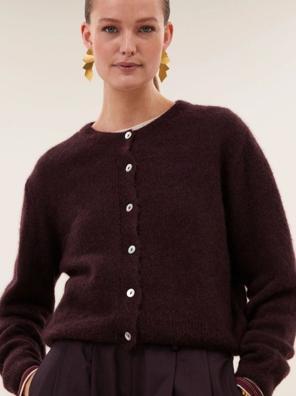 CÁRDIGAN BURGUNDY